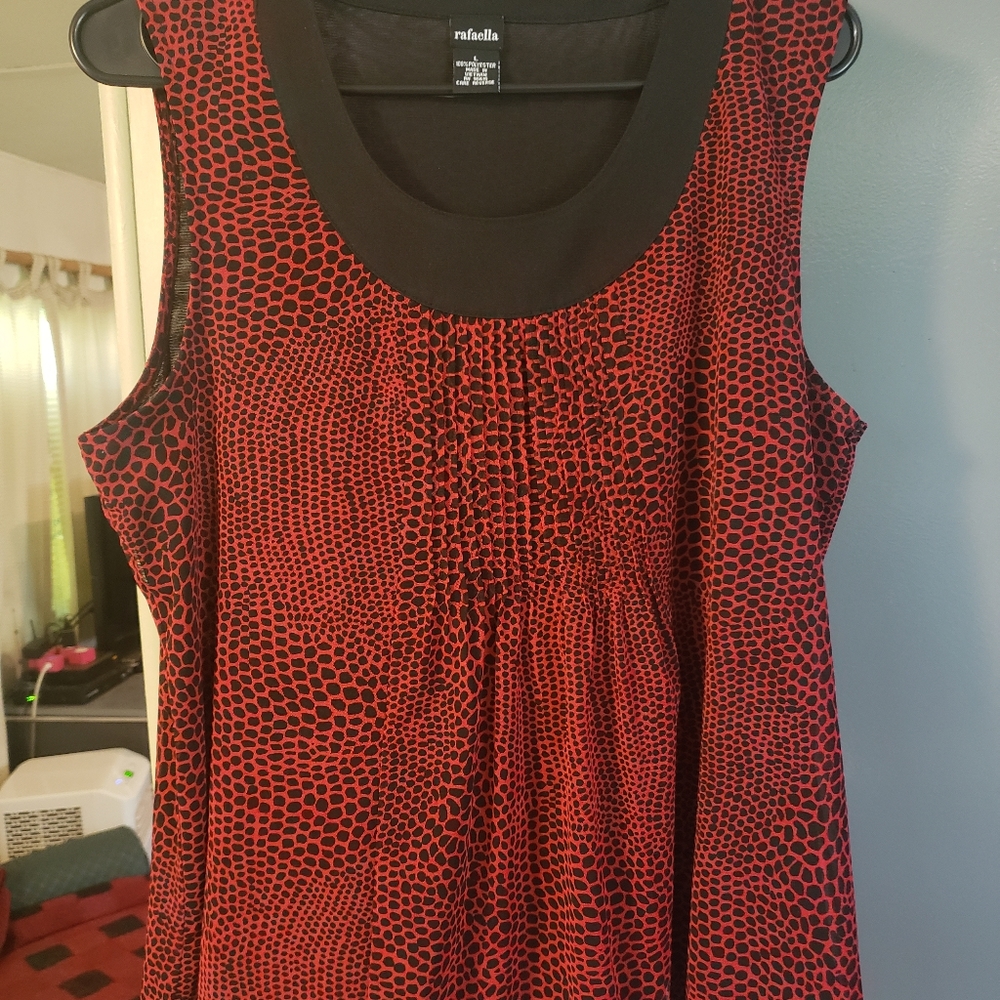 Pleated chiffon blouse